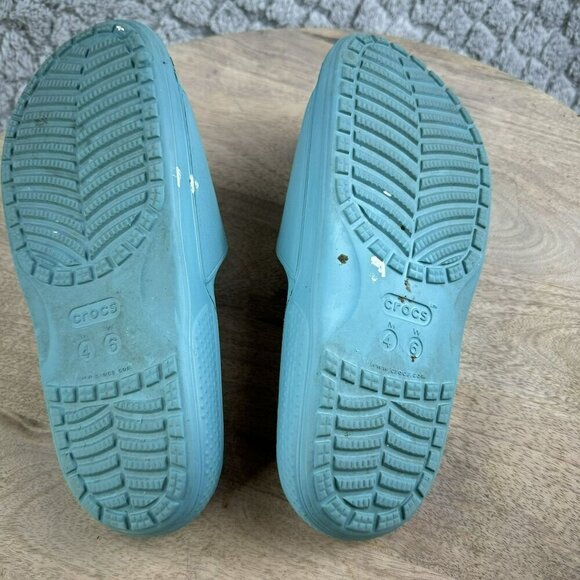 Crocs Slide Sandals Womens Size 6 Blue Slip-On Casual‎ Shoes - Picture 3 of 8